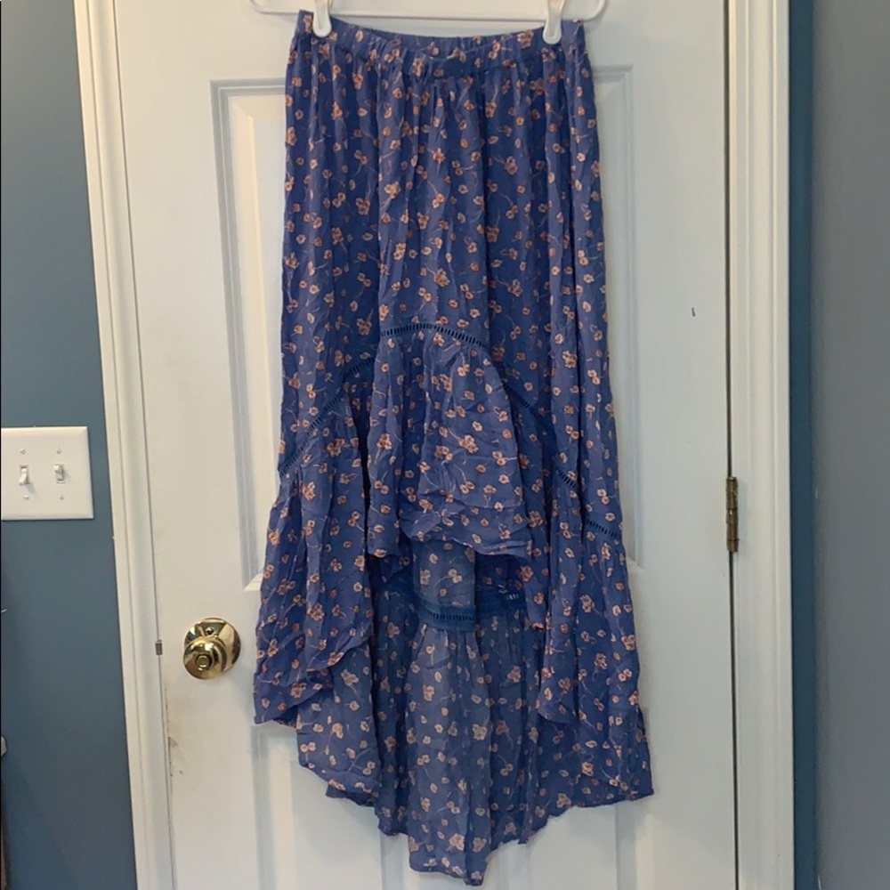 High-Low Maxi Skirt